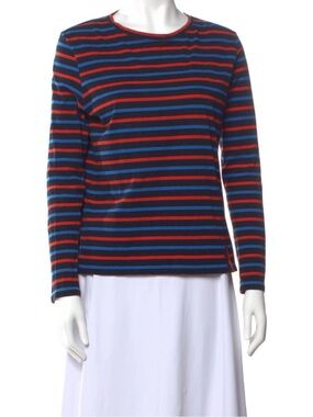 KULE Navy, Red & Blue Striped Long-Sleeve Tee